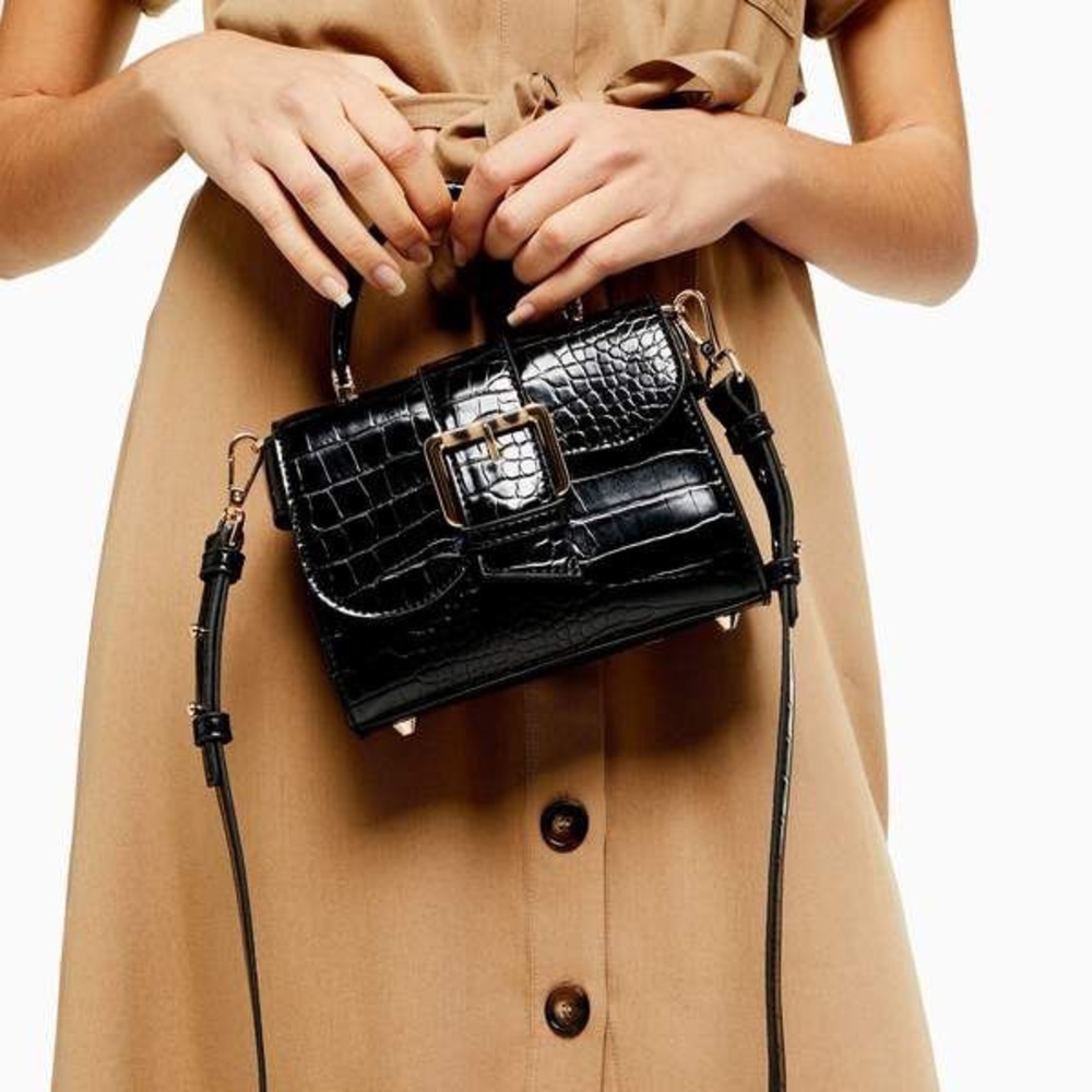 MINNY Black Buckle Mini Bag
